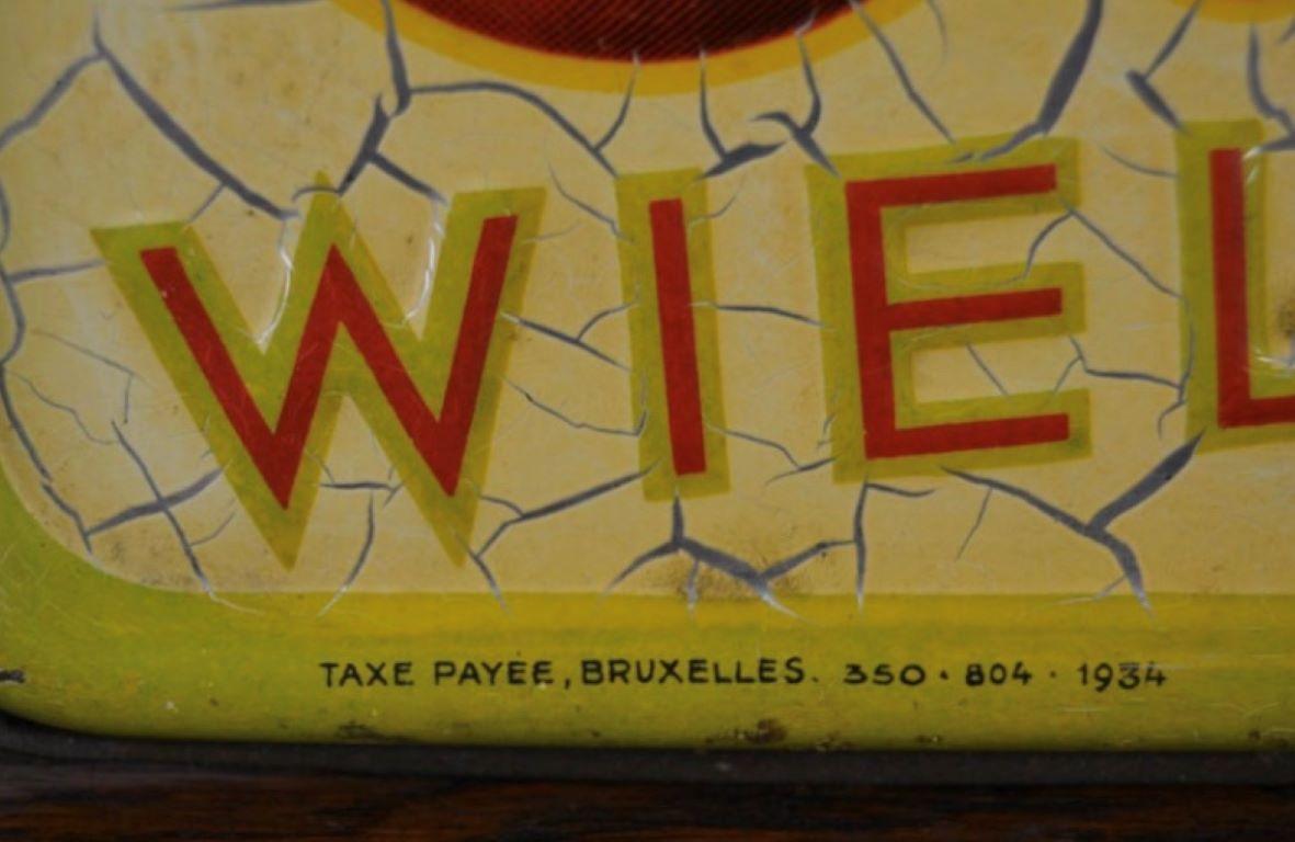 1934 Zinnschild Belgische Beer Wielemans im Angebot 5