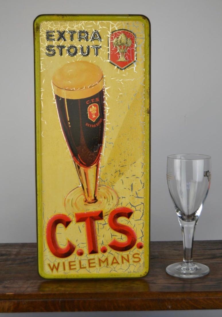 1934 Zinnschild Belgische Beer Wielemans im Angebot 8