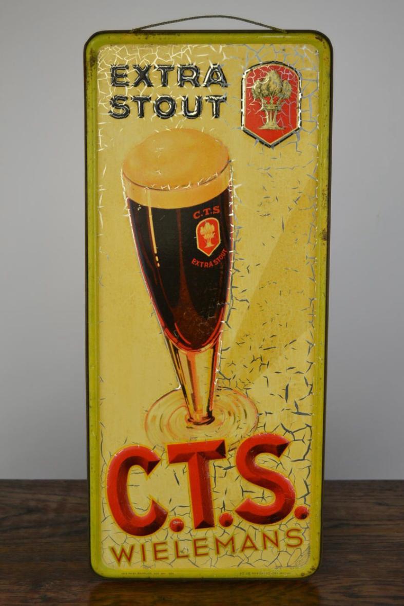 1934 Tin Sign Belgian Beer Wielemans For Sale 9