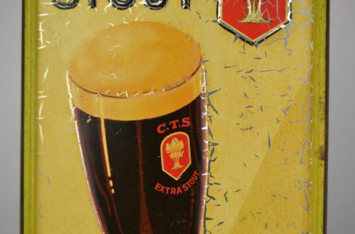 1934 Tin Sign Belgian Beer Wielemans For Sale 1