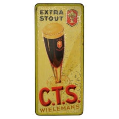 1934 Tin Sign Belgian Beer Wielemans