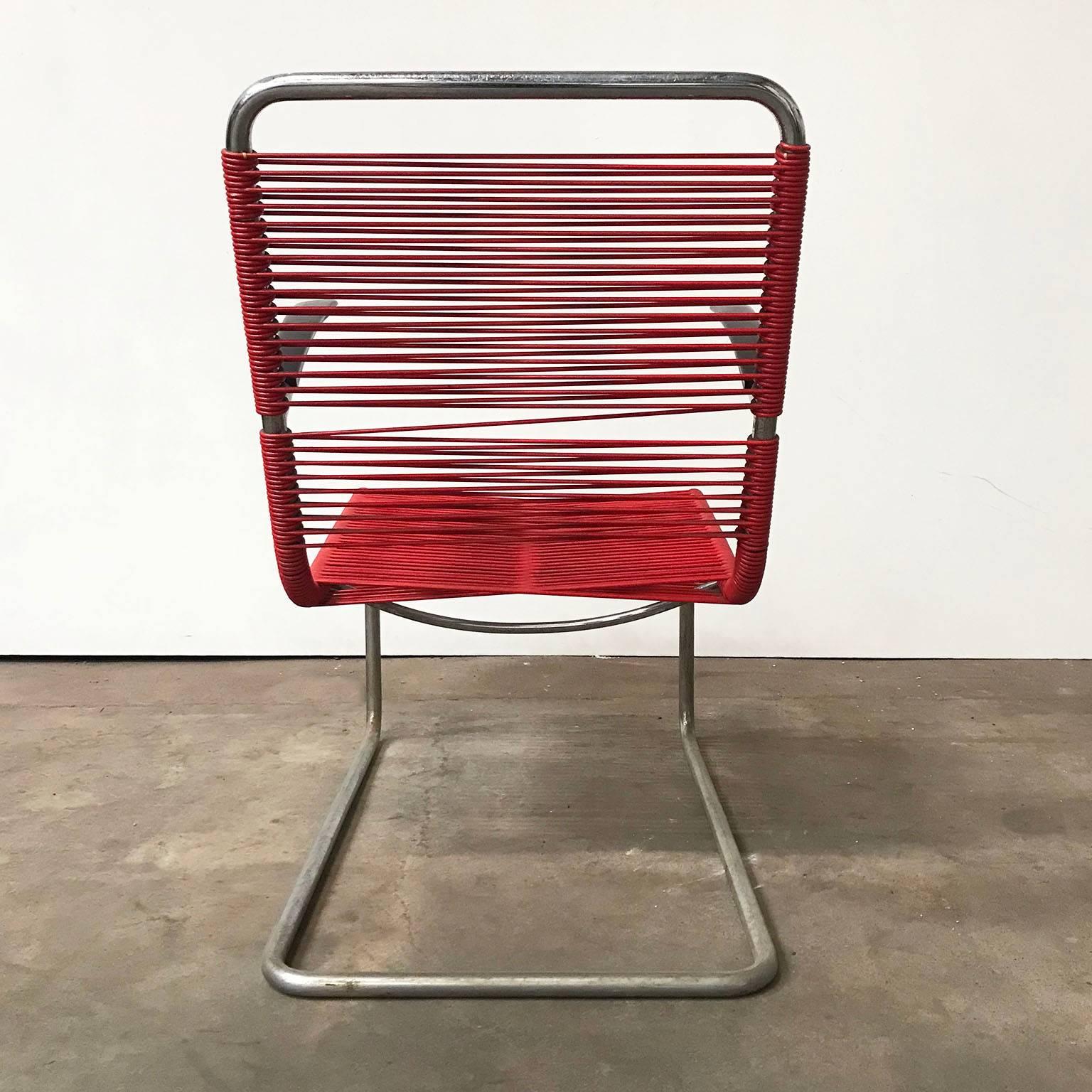 chair with plastic strings