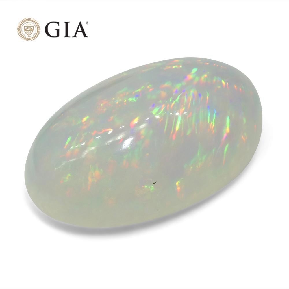 19.34ct Oval White Opal GIA Certified Ethiopia   For Sale 3