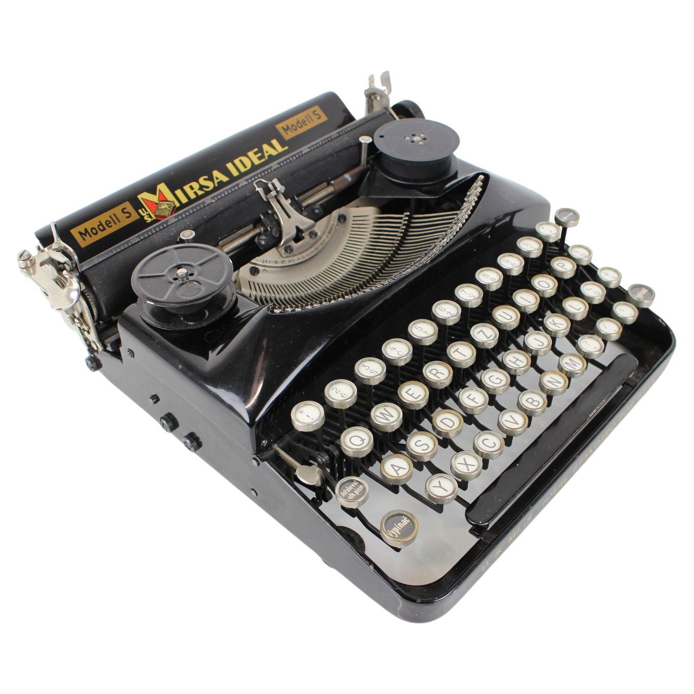 Typewriter Mirsa Ideal by Seidl and Naumann - Dresden - Germany, 1934 For Sale