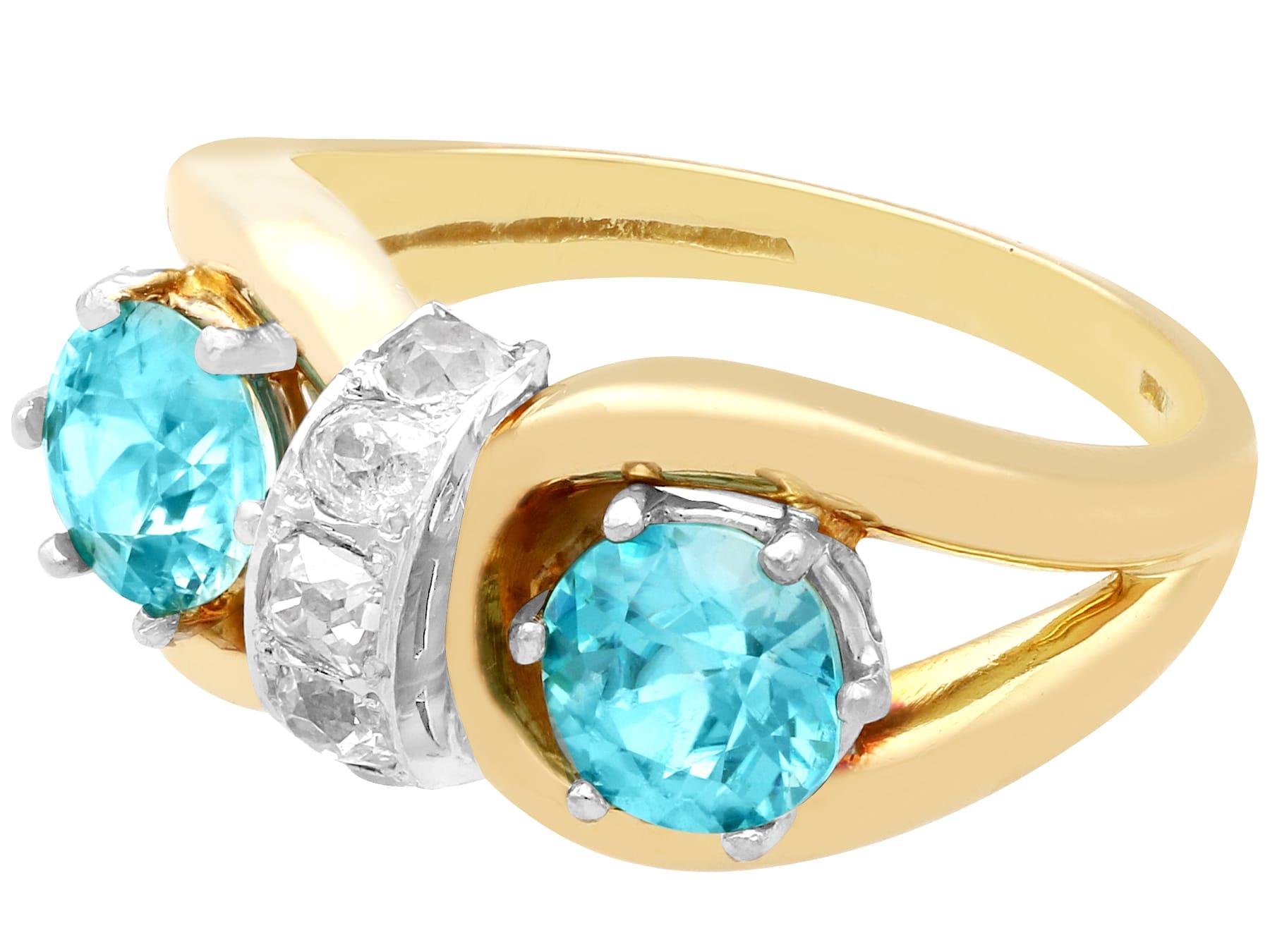 antique blue diamond ring