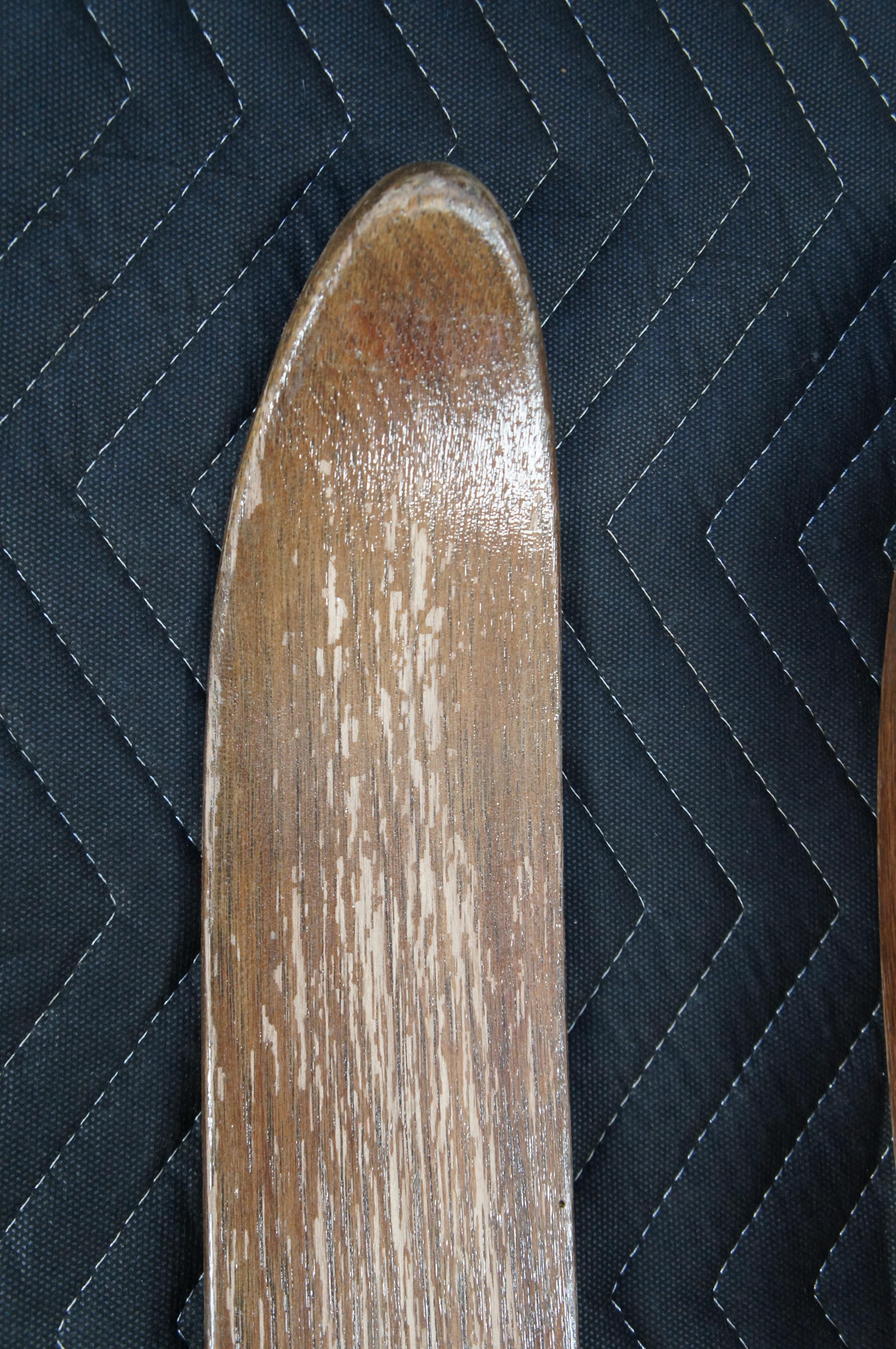 1935 Sci da fondo in legno antico Oak 78