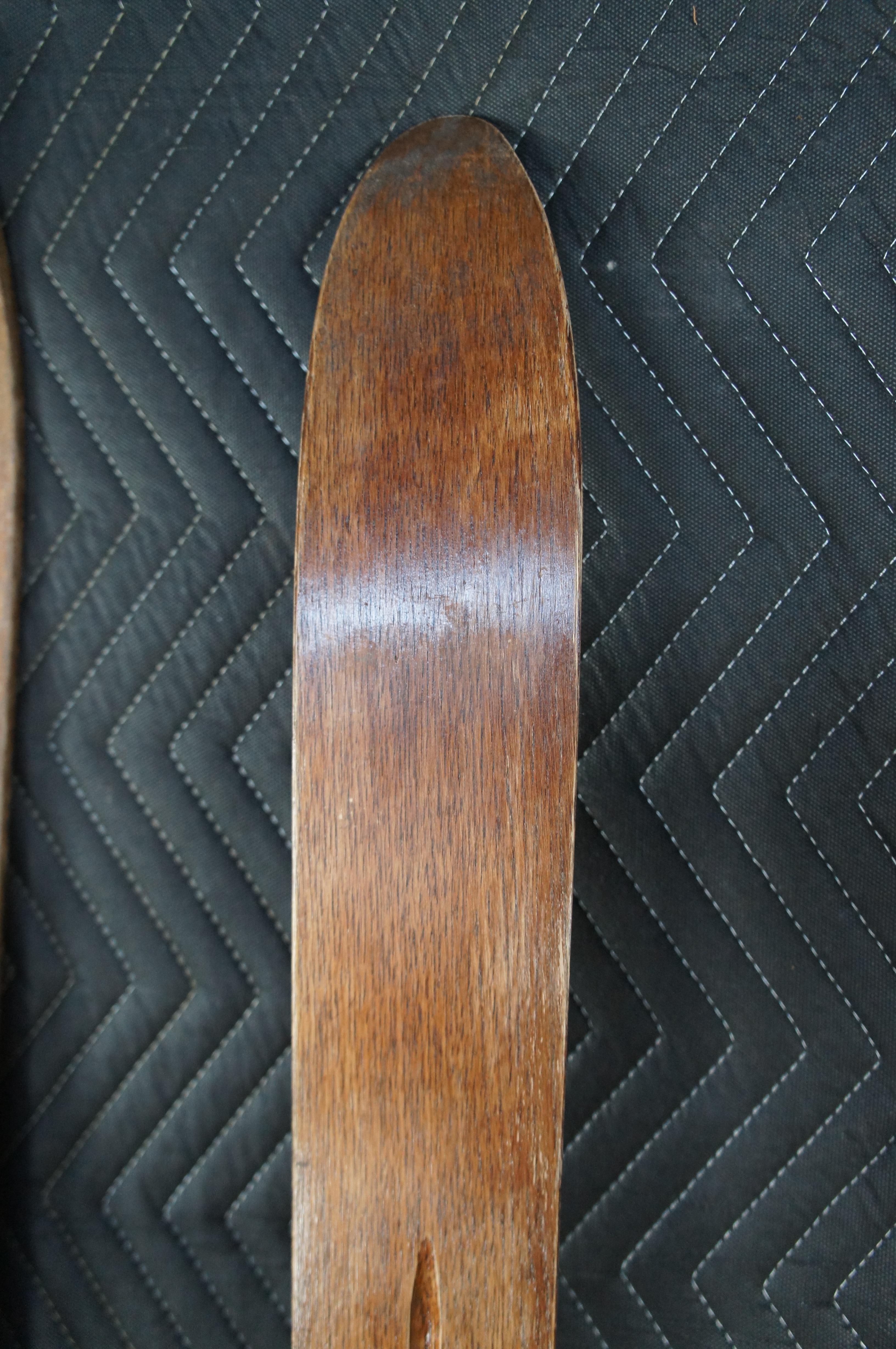 1935 Sci da fondo in legno antico Oak 78