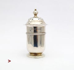 1935 Art Deco British Adie Brothers Ltd Sterling Silver Spice Caster / 40gr