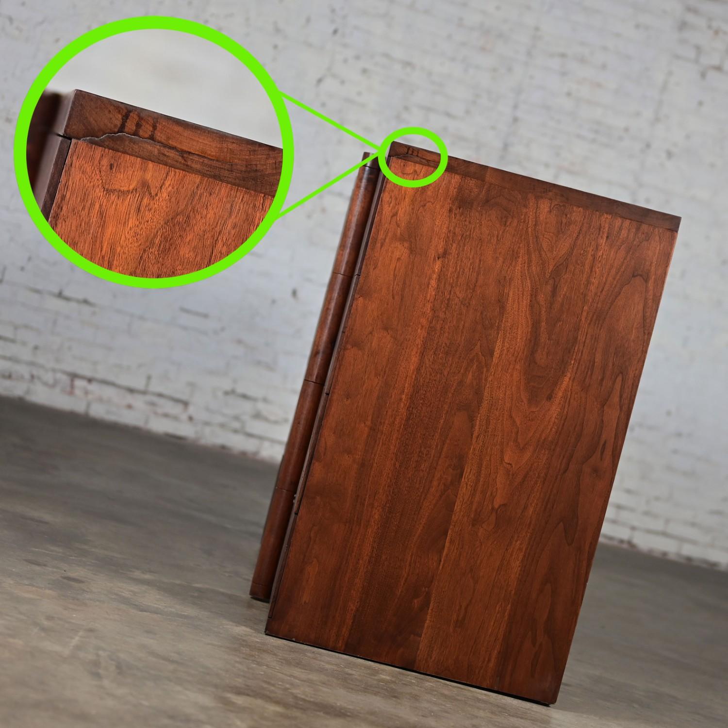 1935 Art Deco Monumental Dresser Sideboard or Chest of Drawers Solid Walnut 9