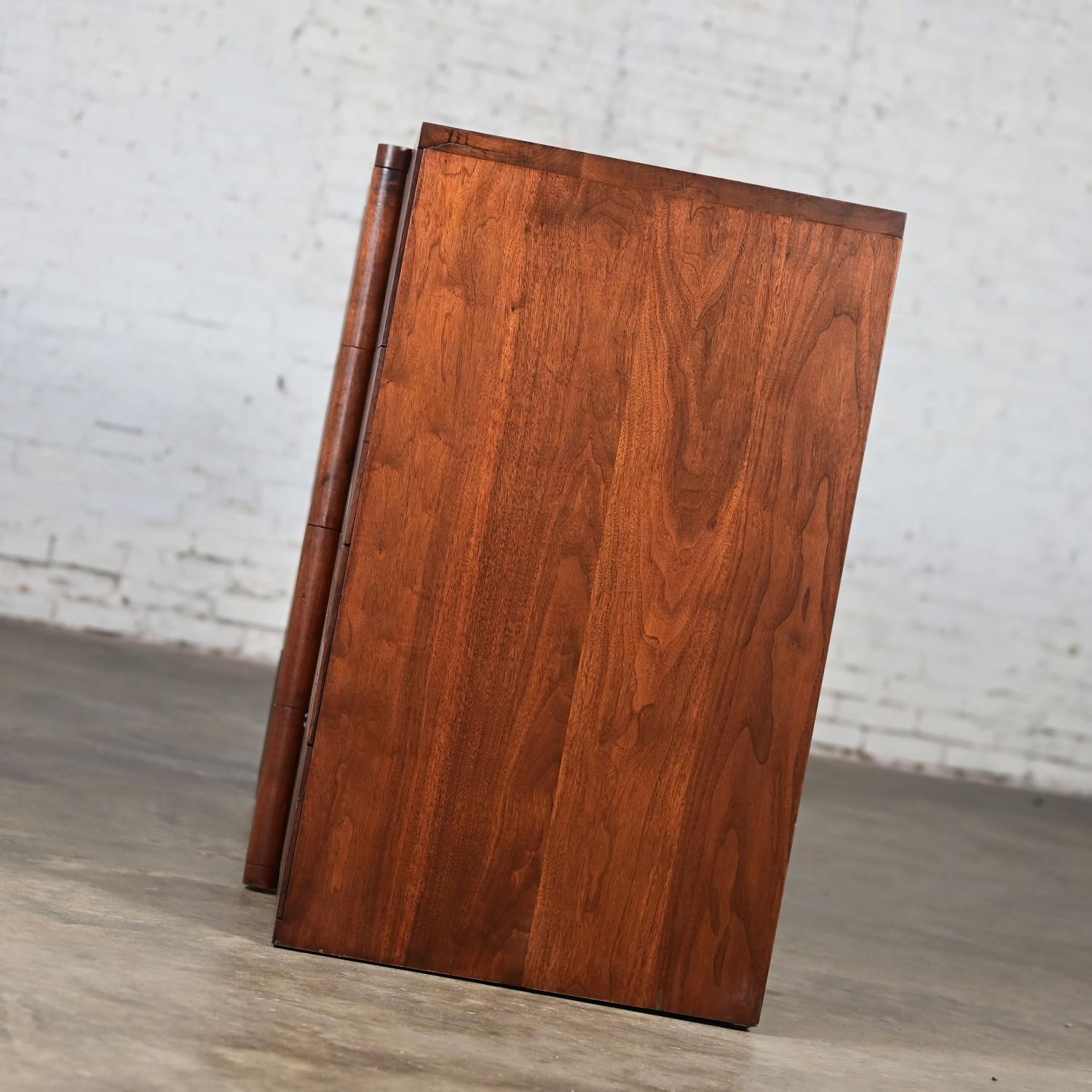 1935 Art Deco Monumental Dresser Sideboard or Chest of Drawers Solid Walnut 4