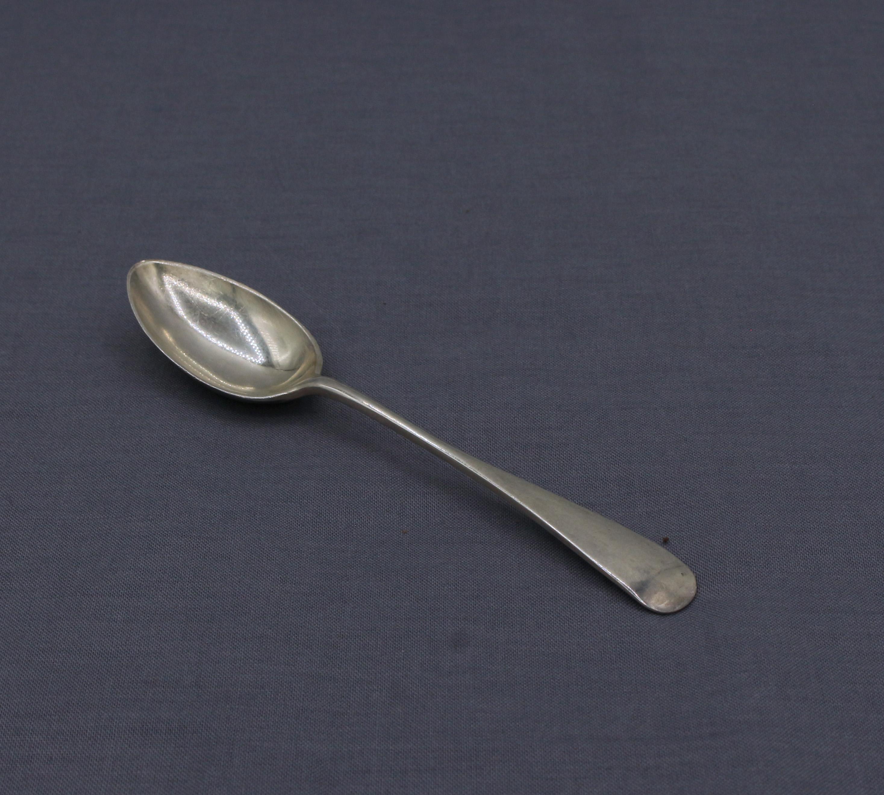 Set di sei cucchiai a ore 5 in argento sterling del 1935 di Roberts & Belk in vendita 1