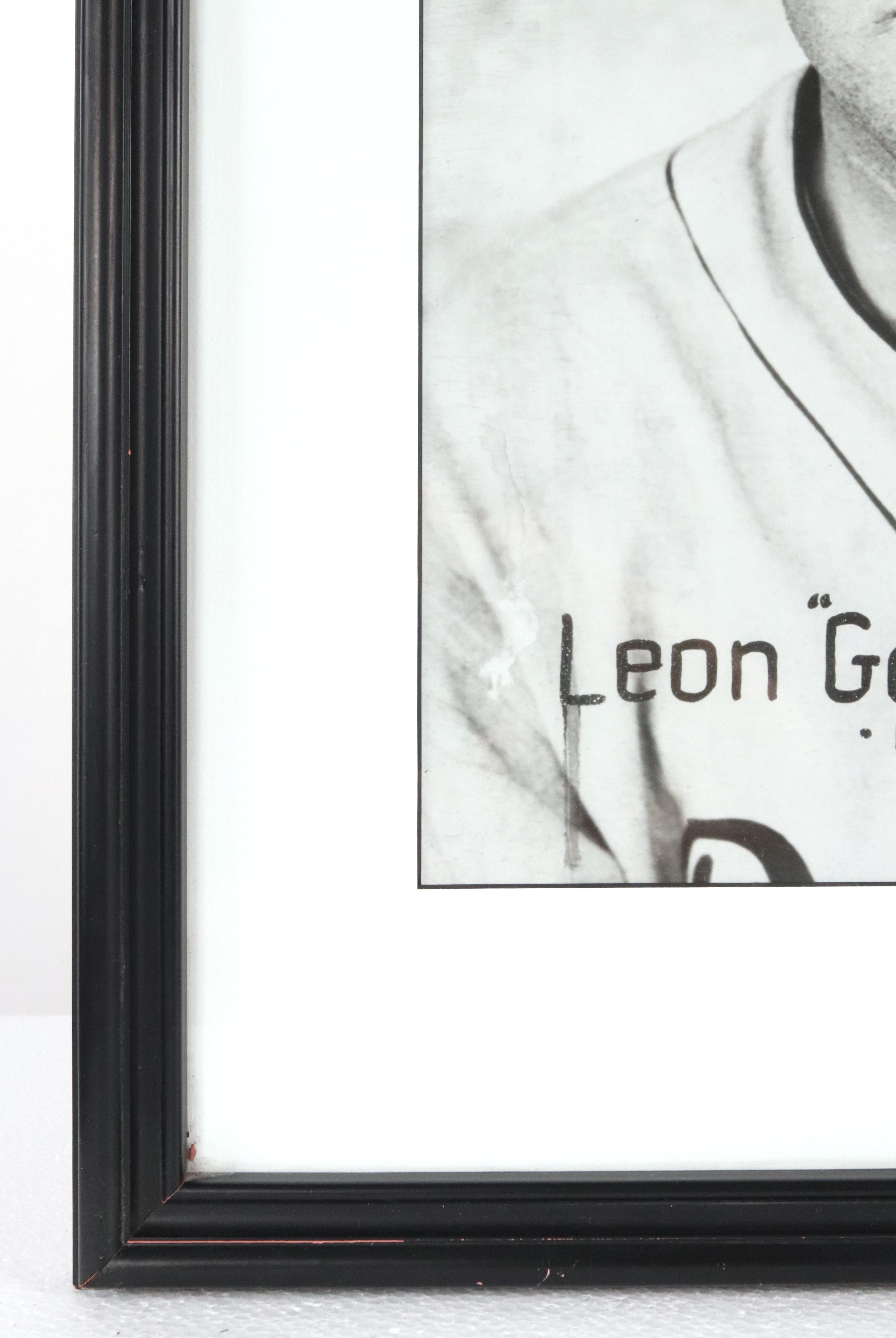1935 Framed Baseball Player Leon Goose Goslin Photograph For Sale 2