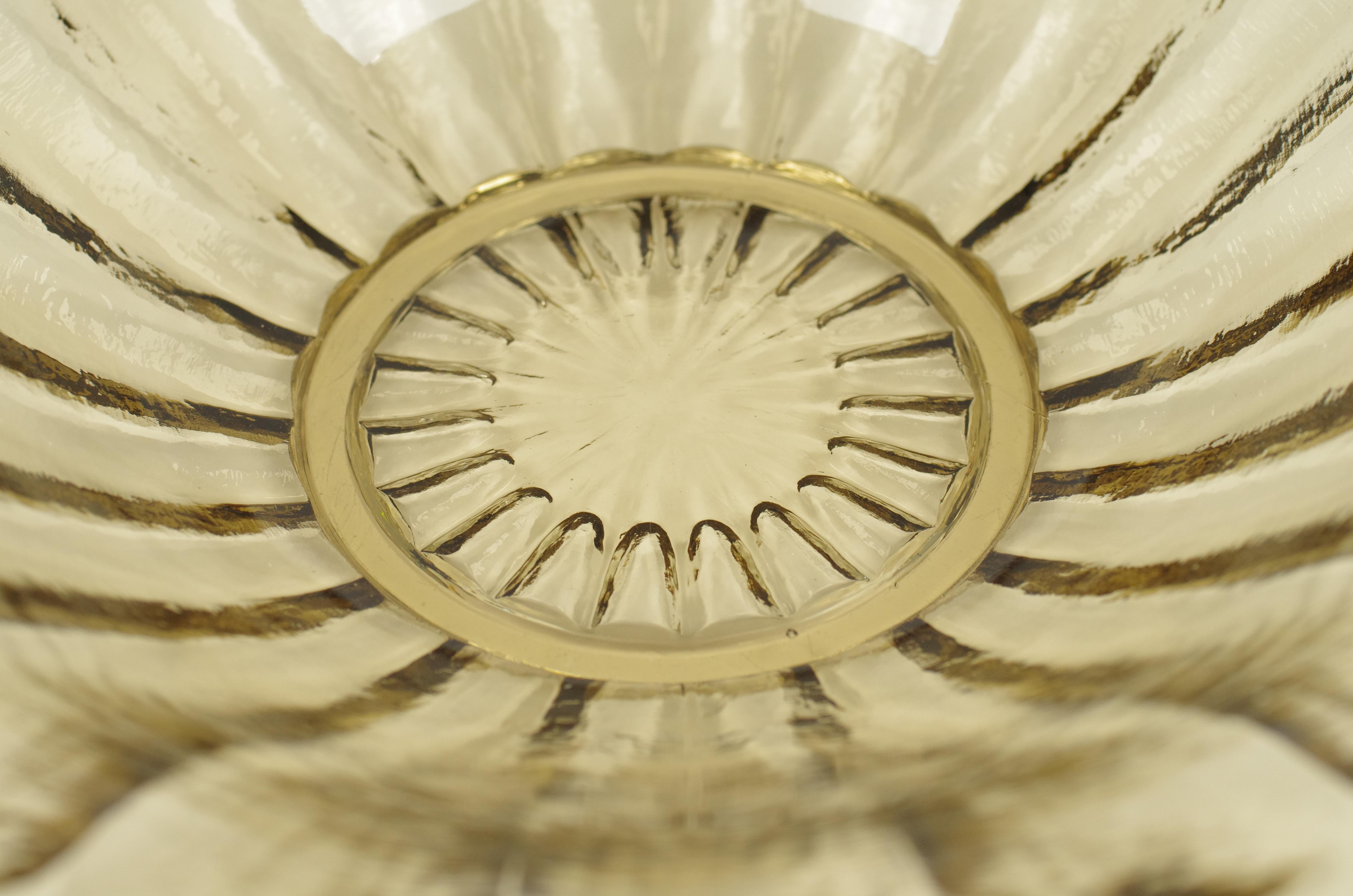 1935 Kristalunie Art Deco Glass Bowl by W.J. Rozendaal For Sale 3