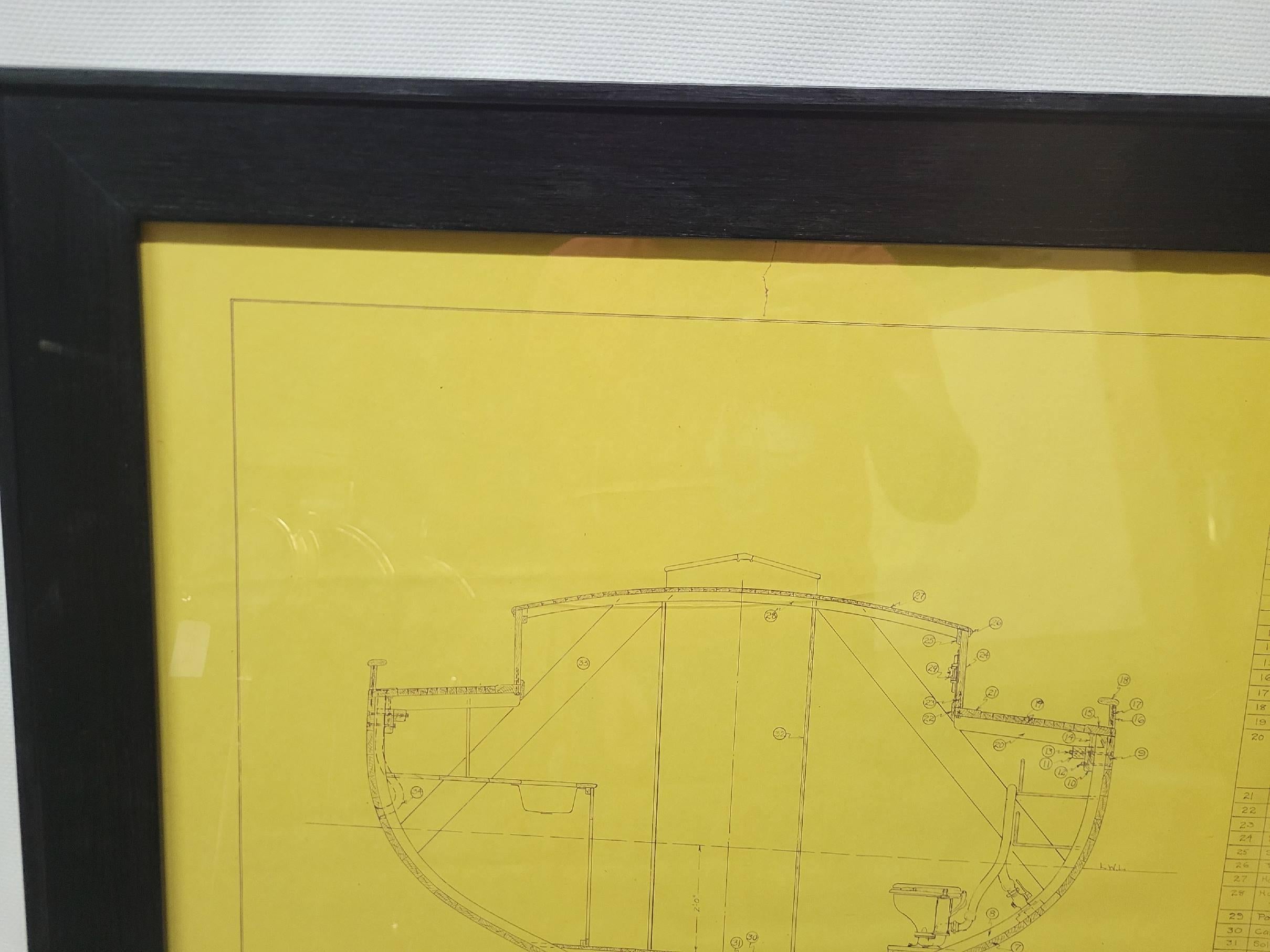 Milieu du XXe siècle 1935 I.L.A. Herreshoff Yacht Blueprints (en anglais) en vente