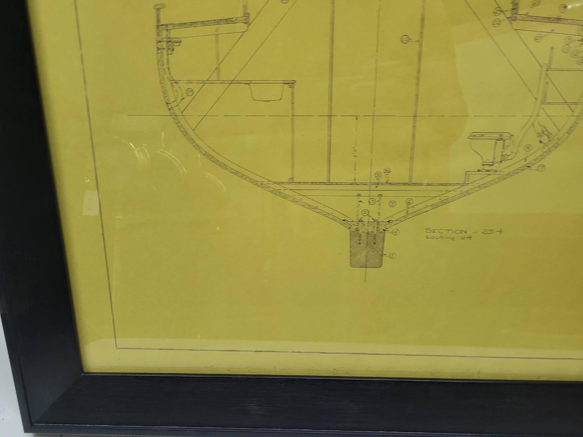 Papier 1935 I.L.A. Herreshoff Yacht Blueprints (en anglais) en vente