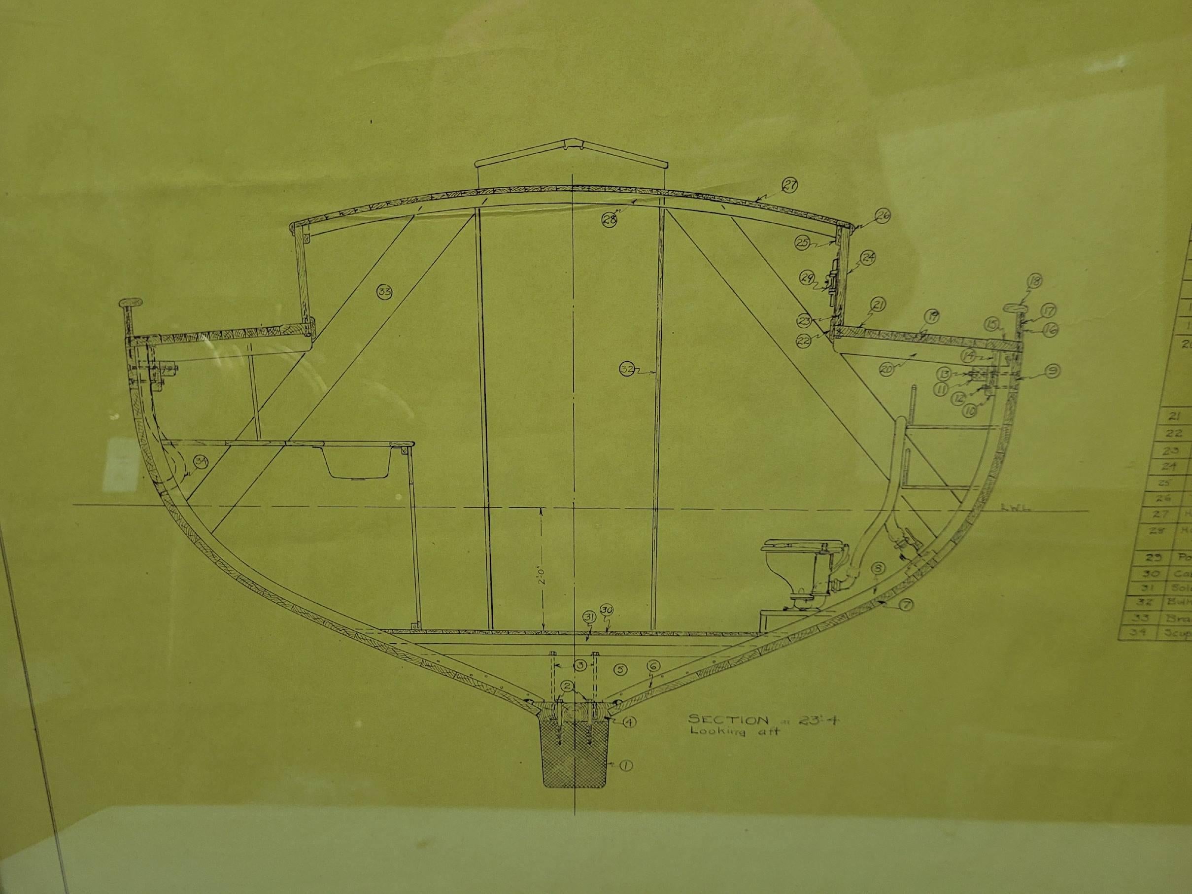 1935 I.L.A. Herreshoff Yacht Blueprints (en anglais) en vente 2