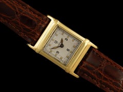1935 Omega Marine Rare Early Waterproof Patented Case Watch - 14K Gold