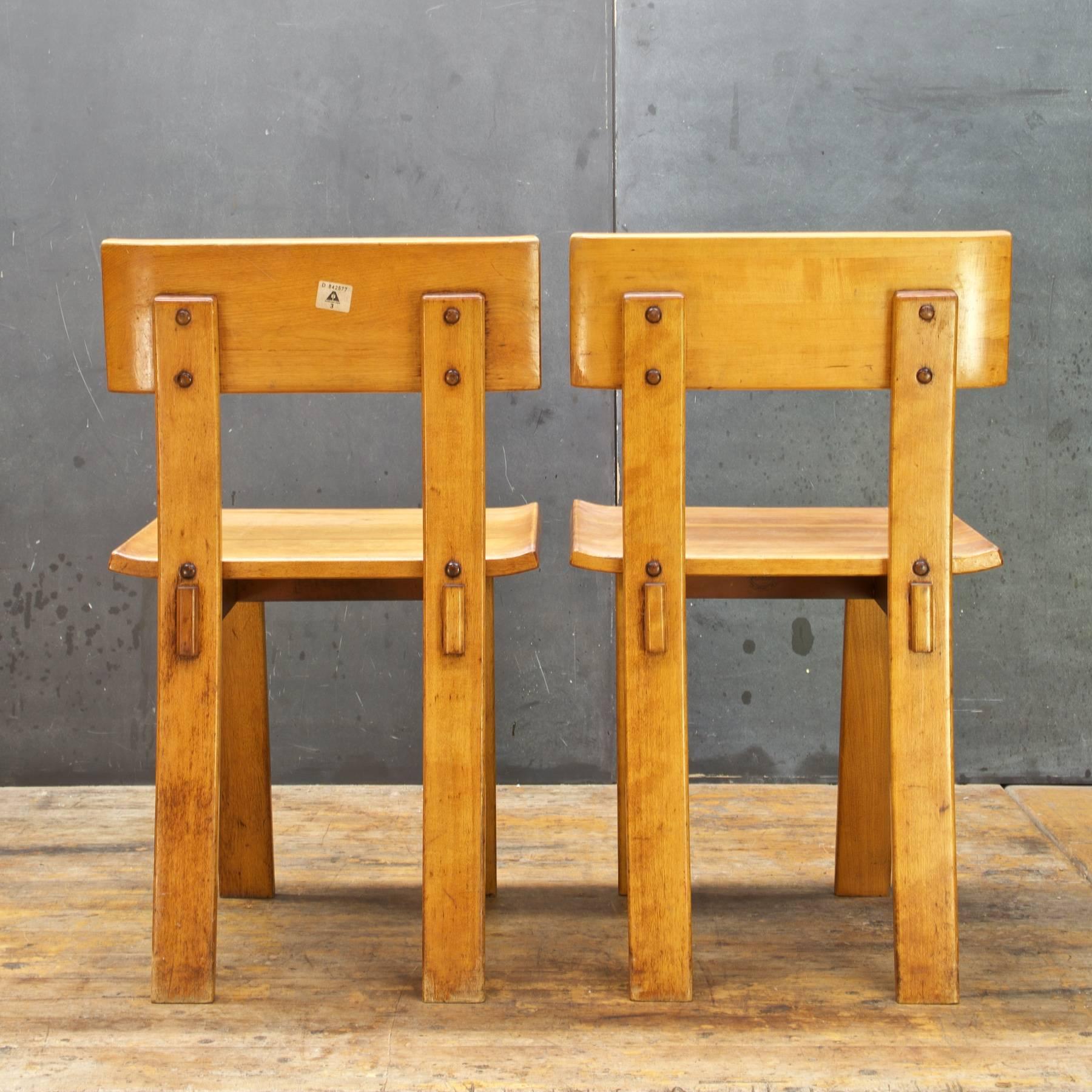 1930er Jahre Russel Wright American Modern Furniture Design Stühle Georges Candilis im Zustand „Gut“ im Angebot in Hyattsville, MD