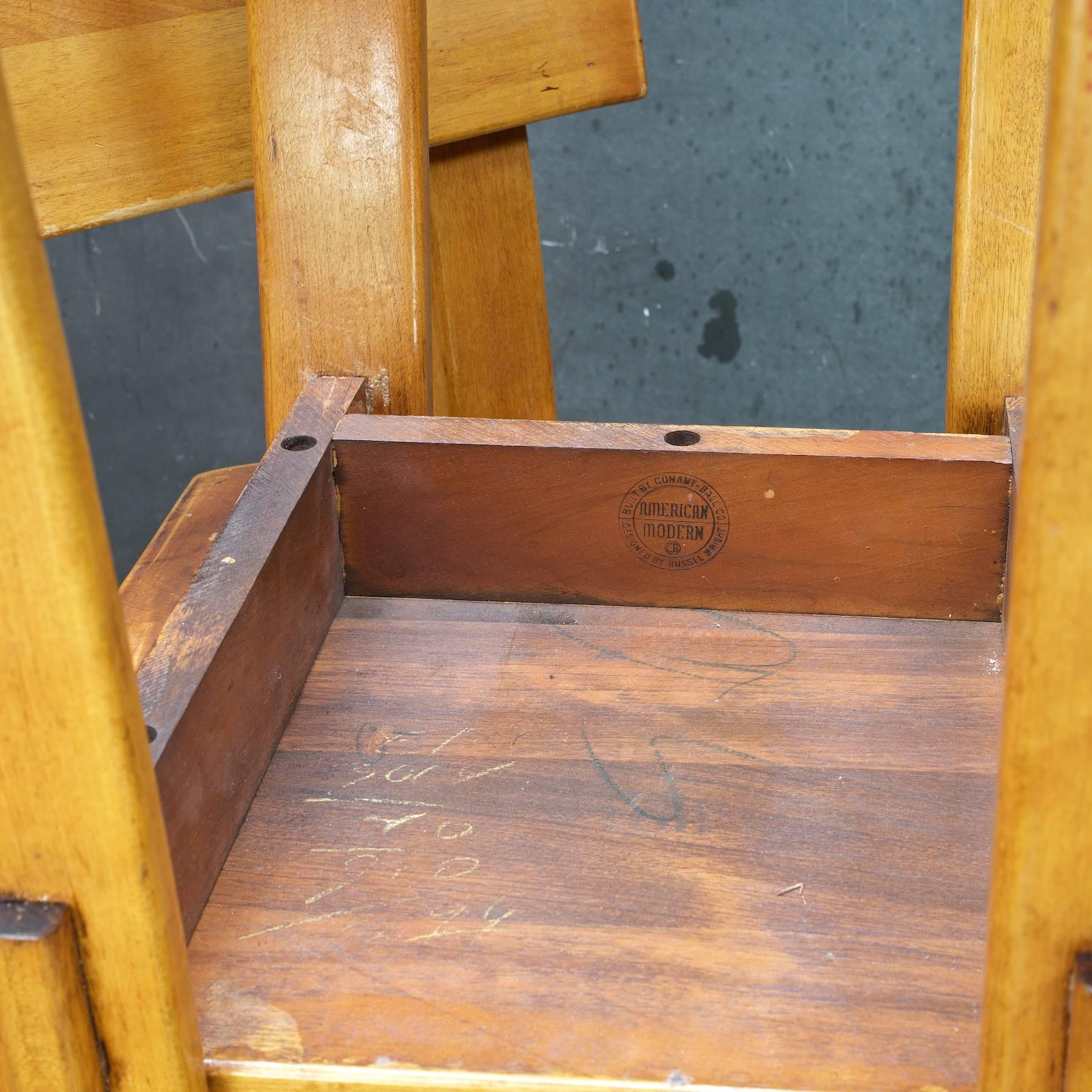 1930er Jahre Russel Wright American Modern Furniture Design Stühle Georges Candilis (Ahornholz) im Angebot