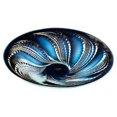 1935 René Lalique, Bowl Fleuron Opalescent Glass