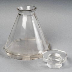1935 René Lalique, Set Quincy Glasses Glass 37 Pieces '36 Glasses, 1 Decanter'