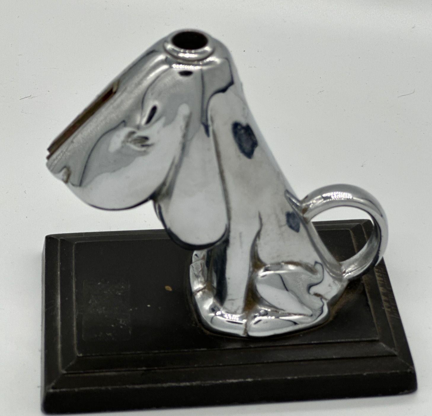 Art Deco 1935 Ronson Hound Dog Table Striker Lighter by Ronson For Sale