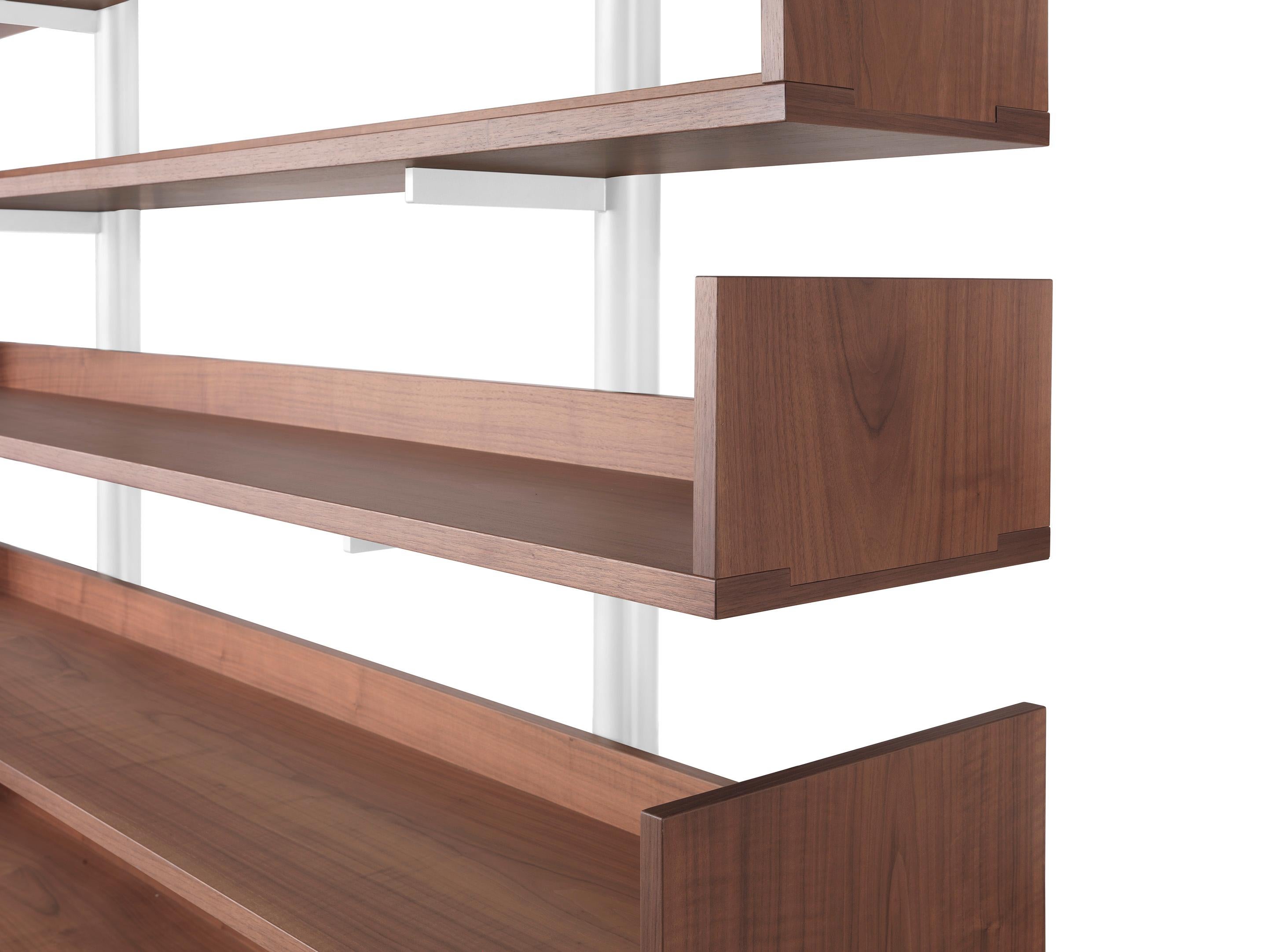 Italian 1935 Series bookshelf designed by Carlo Scarpa for Bernini, 1979 in vendita