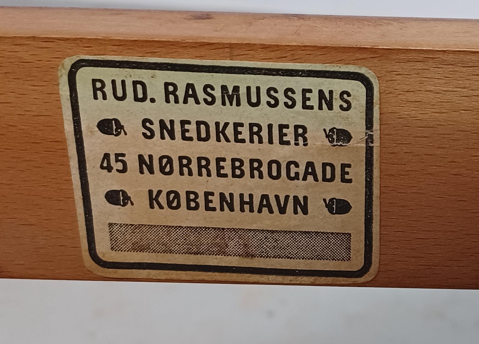 1935 Set aus zwei restaurierten Kaare Klint Barcelona-Stühlen oder Der rote Stuhl von Rud Rasmussen im Angebot 7
