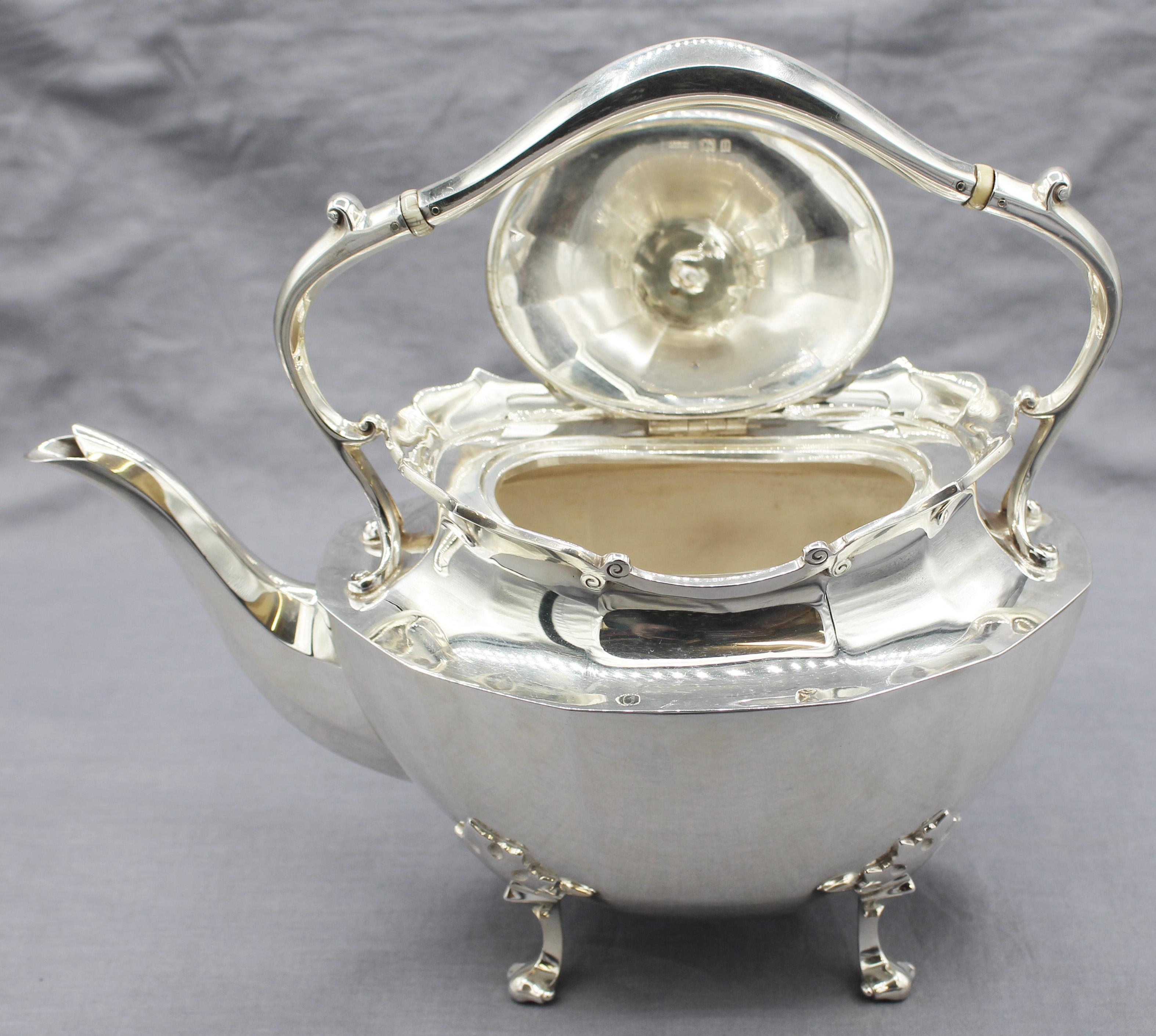 1935 Sterling Silber 6-teiliges Tee- und Kaffeeservice von Asprey London im Angebot 3