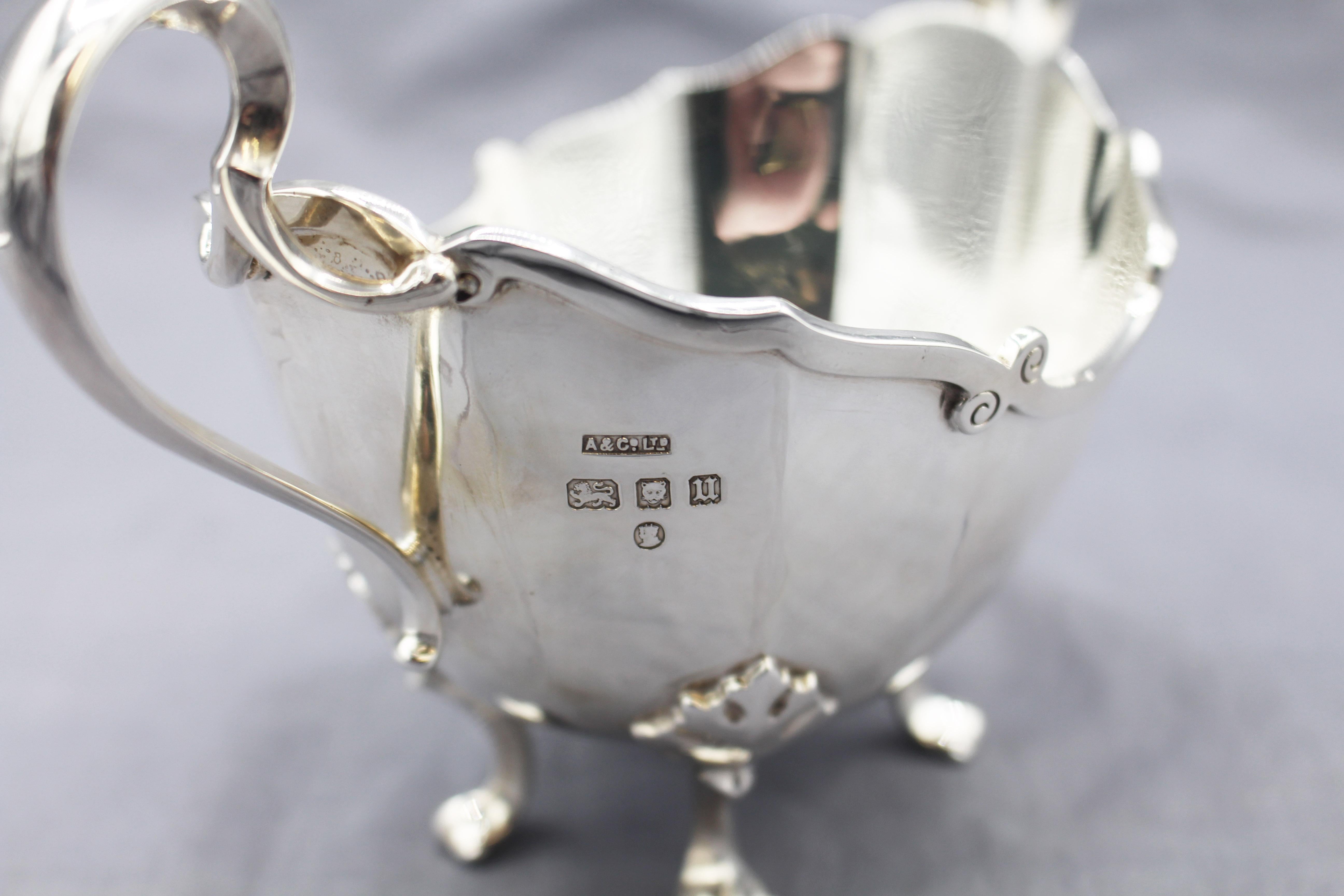 1935 Sterling Silber 6-teiliges Tee- und Kaffeeservice von Asprey London im Angebot 9