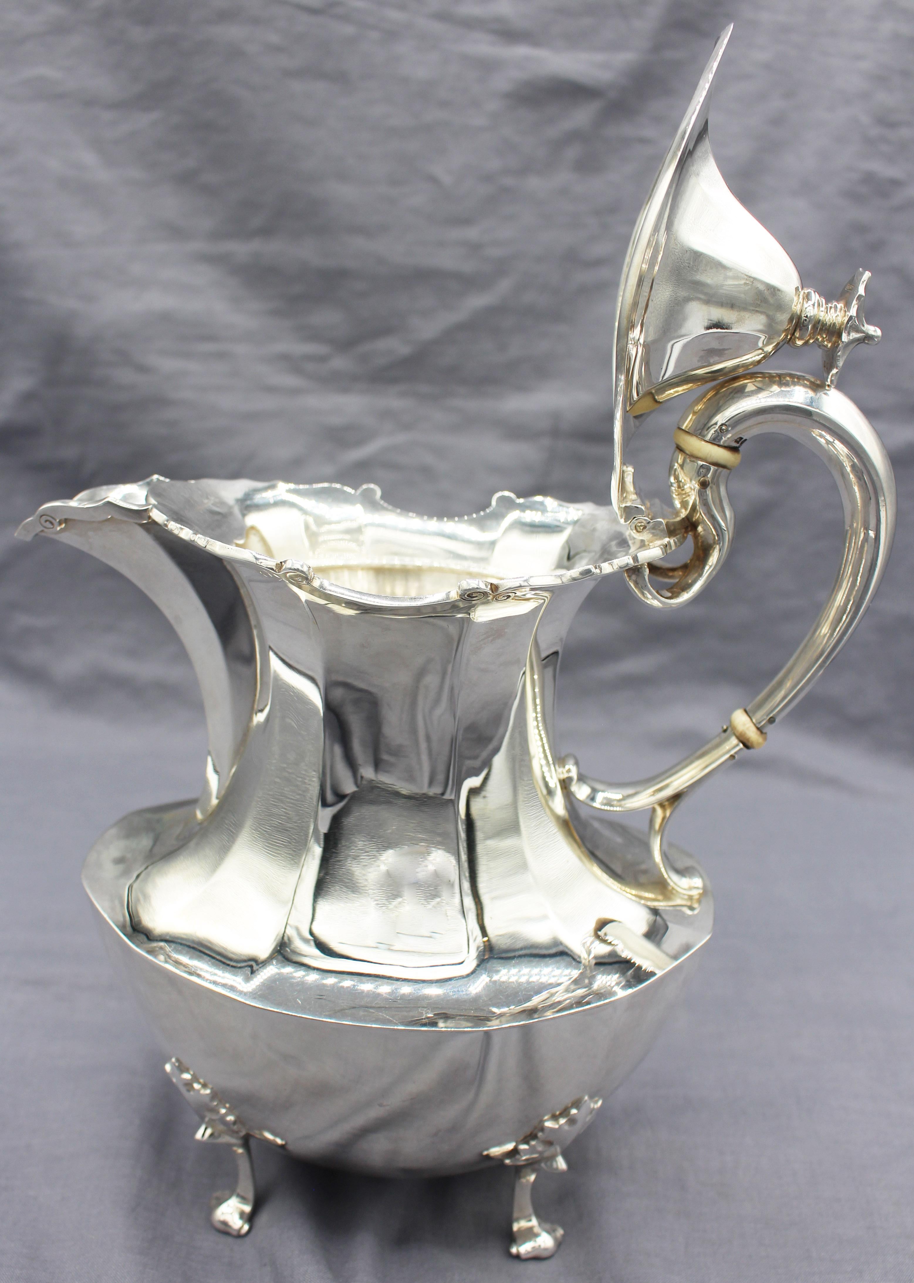 1935 Sterling Silber 6-teiliges Tee- und Kaffeeservice von Asprey London (Mitte des 20. Jahrhunderts) im Angebot