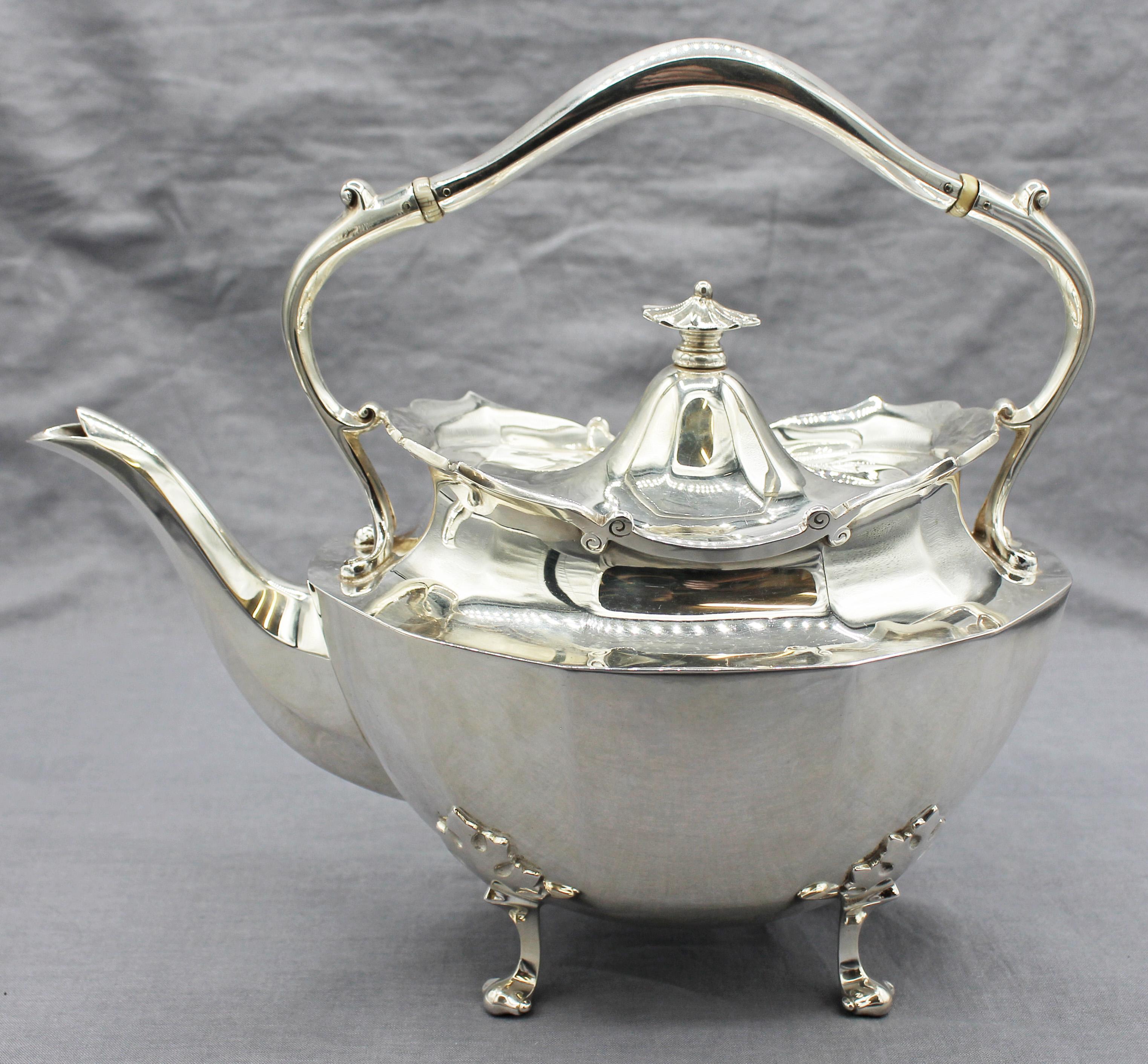 1935 Sterling Silber 6-teiliges Tee- und Kaffeeservice von Asprey London im Angebot 2