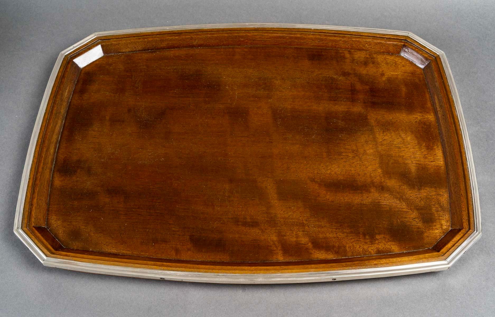 1935 Tetard Frères - Servizio da tè e caffè in argento e palissandro in vendita 8
