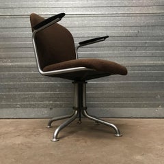 1935, W.H. Gispen by Gispen Culemborg, Office Chair 356, Spear Bakelite Armrests