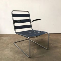 1935, W.H. Gispen for Gispen, Pre War Easy Chair 411 without Cushions