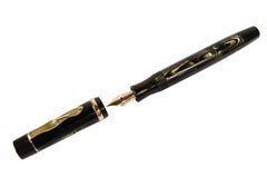 1935s Montblanc Meisterstuck 126PL Platinum Lined Antique Fountain Pen Gold Nib