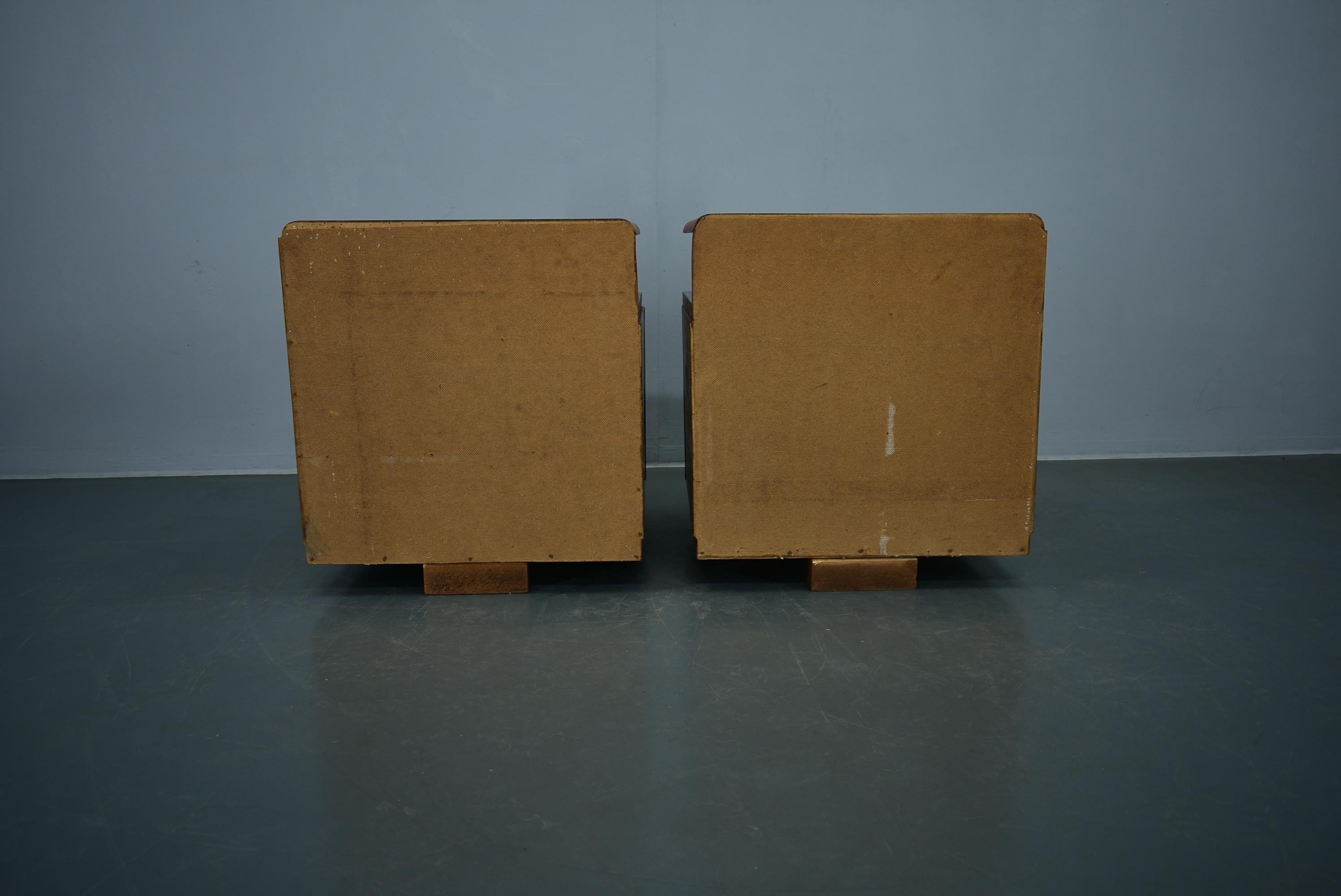 1935s Pair of Rare Art Deco Bedside Tables, Czechoslovakia 11