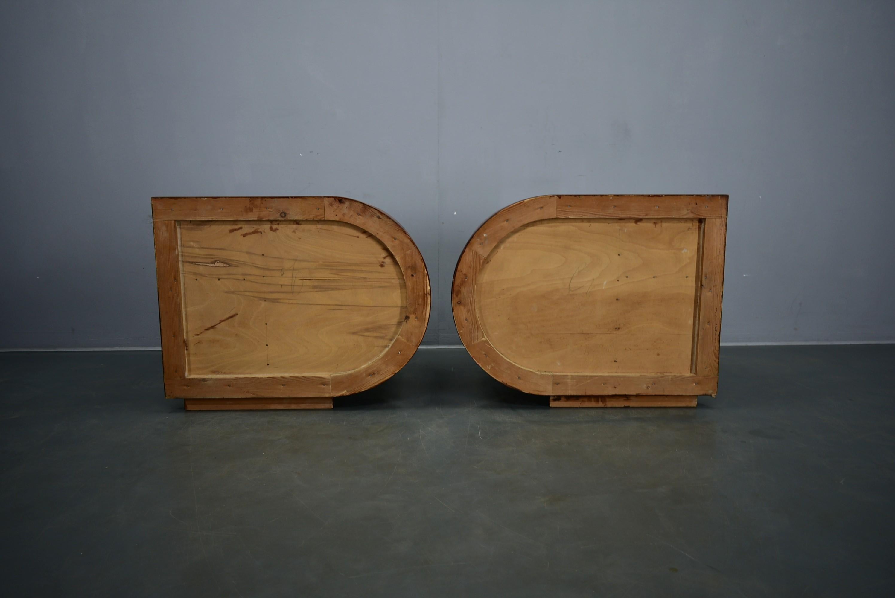 1935s Pair of Rare Art Deco Bedside Tables, Czechoslovakia For Sale 15