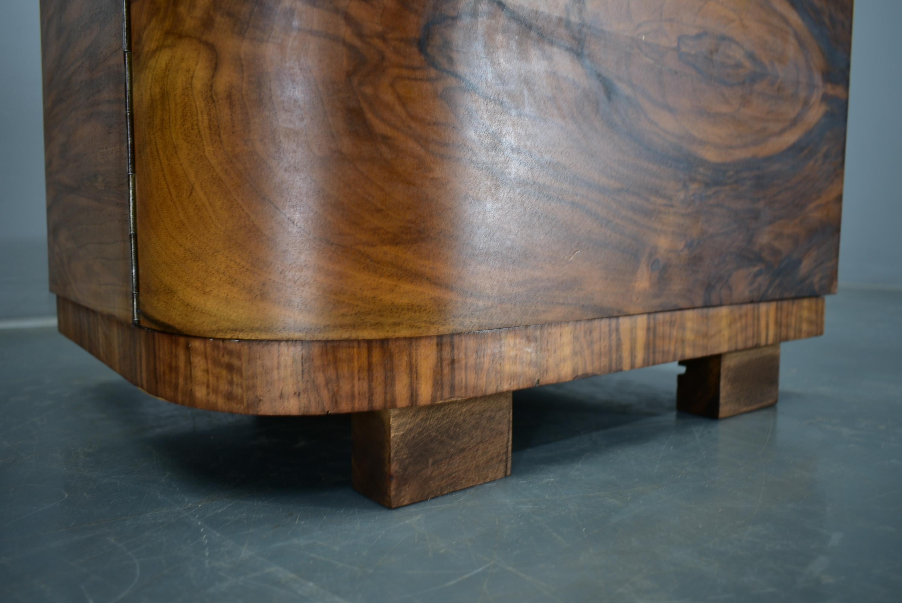 1935s Pair of Rare Art Deco Bedside Tables, Czechoslovakia 1