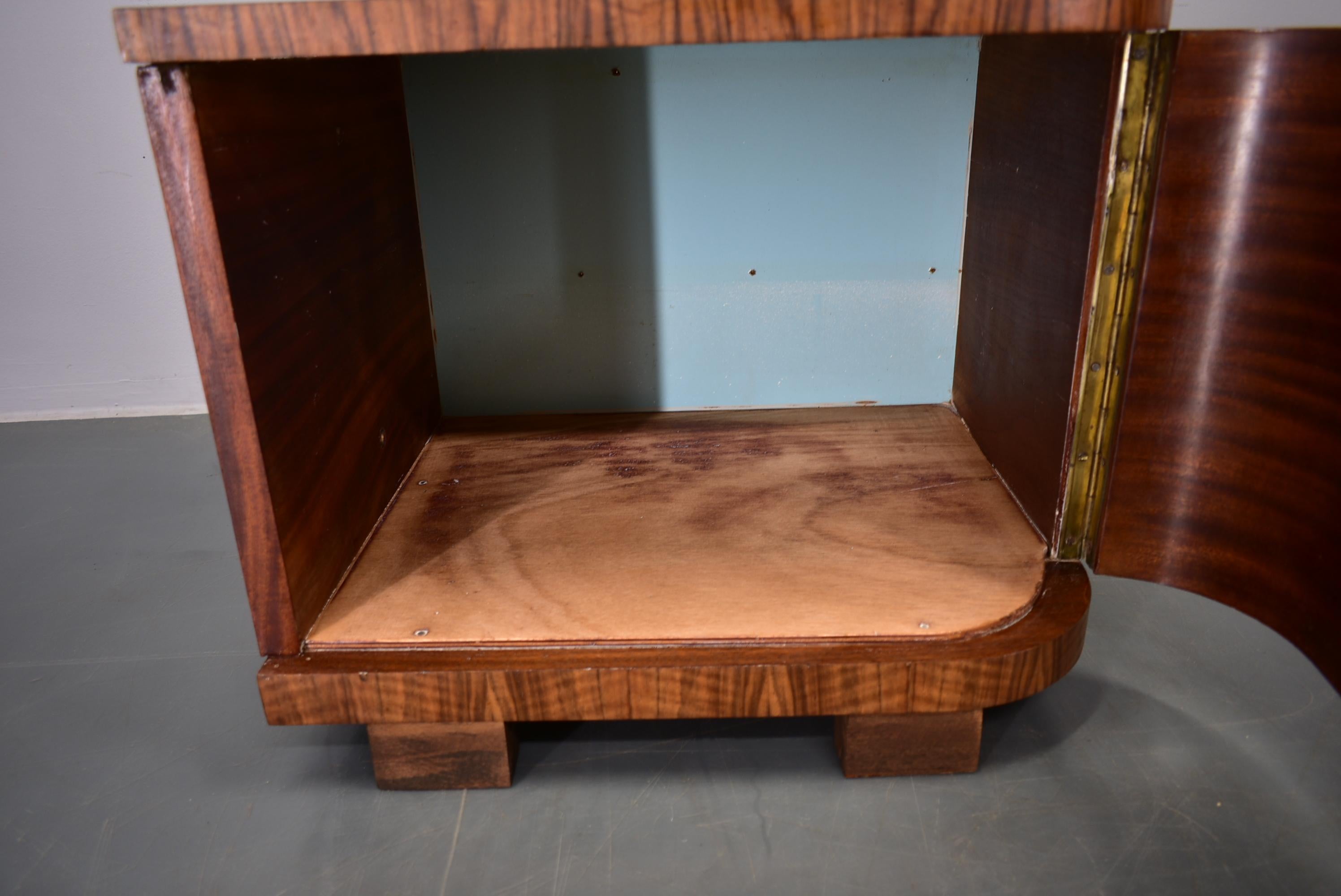 1935s Pair of Rare Art Deco Bedside Tables, Czechoslovakia 2