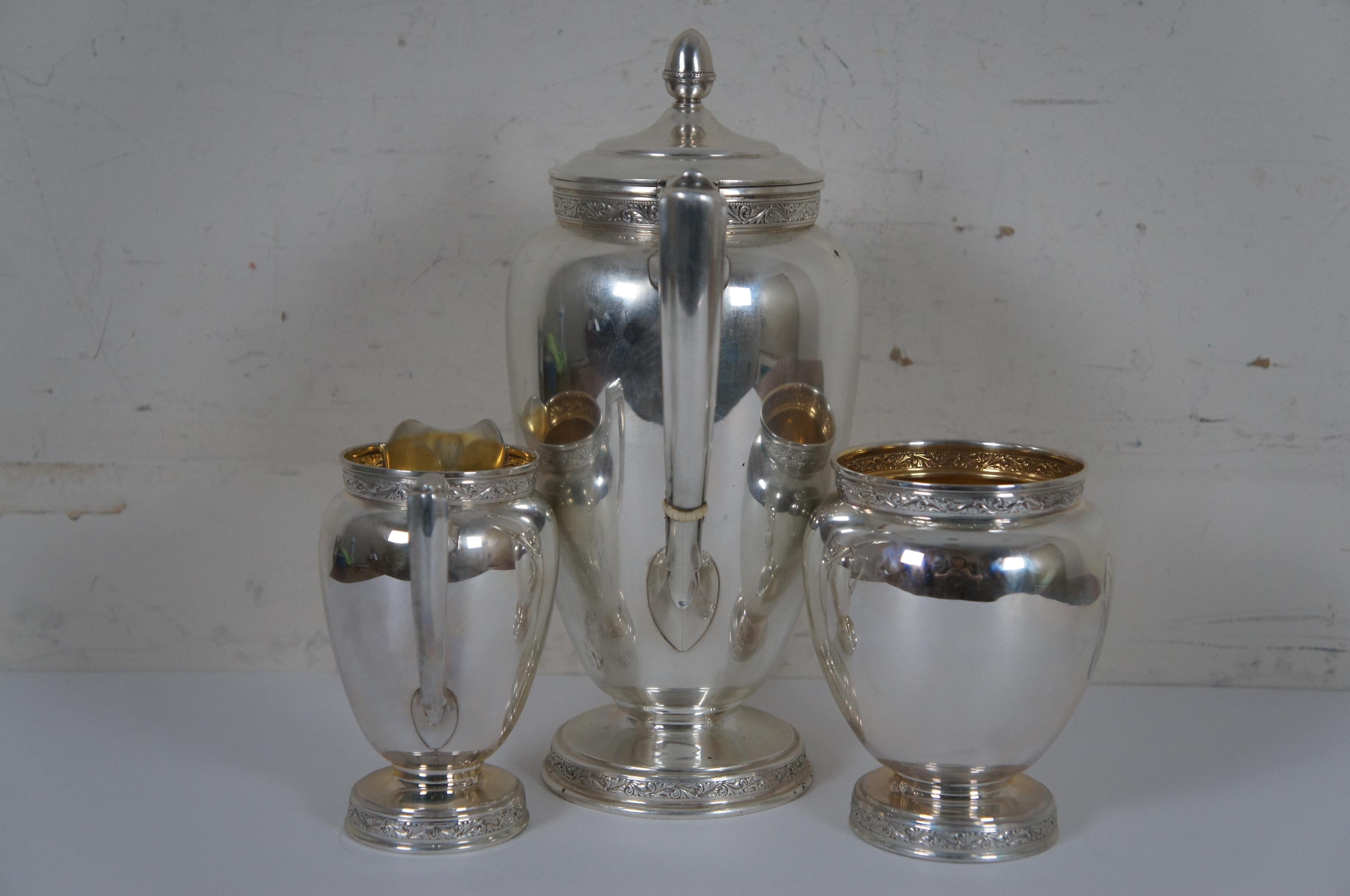 silver coffee serving set