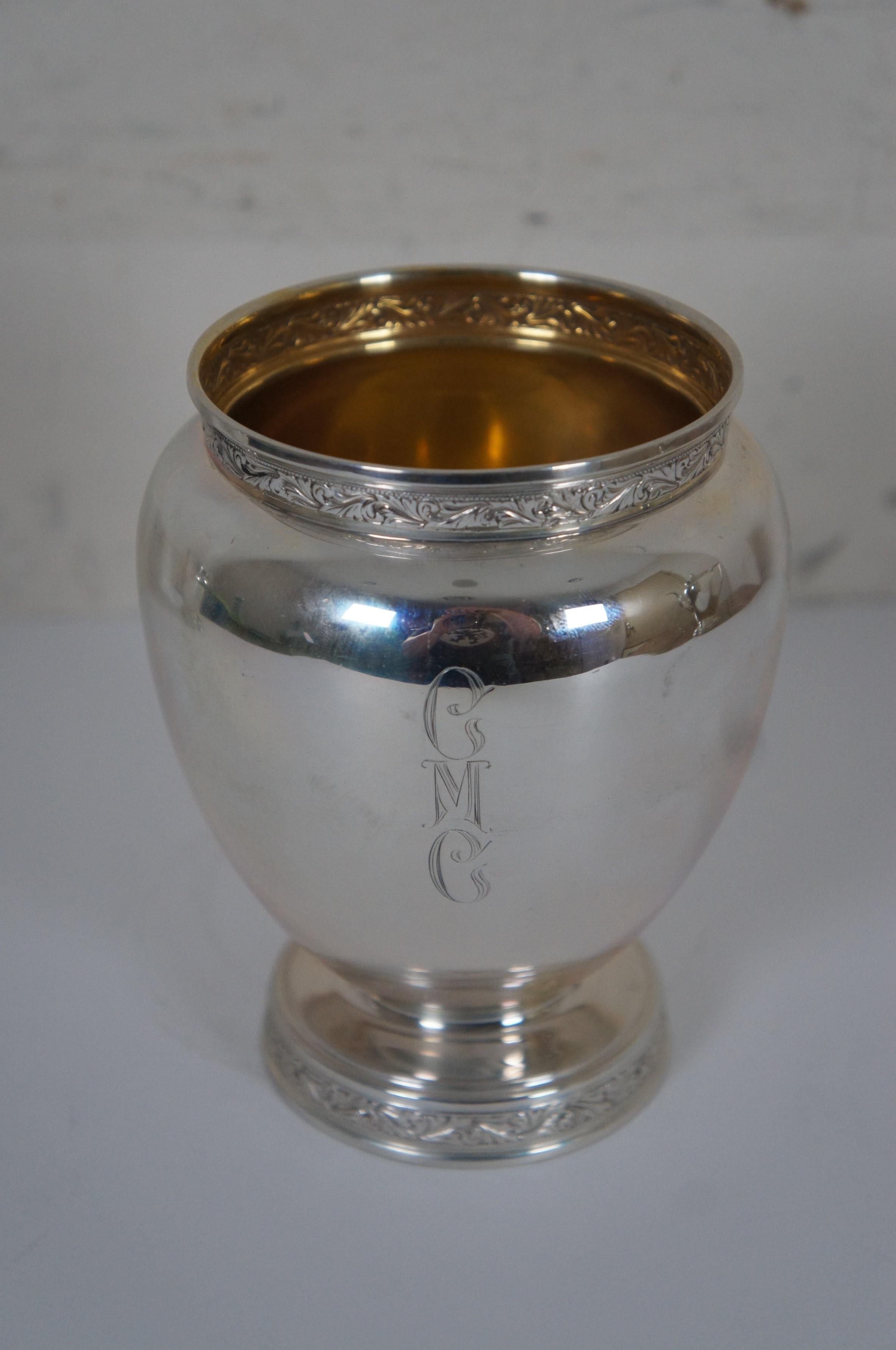 1936 3pc Reed & Barton X610 Sterling Silver Tea Coffee Serving Set 1194g For Sale 1