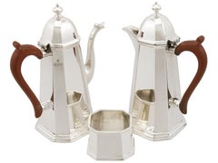 1936 Antique Sterling Silver Café au Lait Set