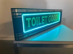 1936 Art Deco Pharmacy Box Neon Sign "TOILET GOODS", by Neon Products Inc.