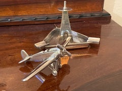 1936 Art Deco Trophy Propeller Airplane Ash Tray