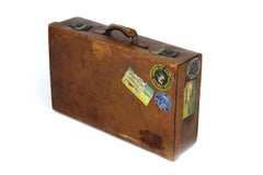 1936 Berlin Olympics Leather Suitcase - Alfred Lerbletier, Czech Rowing