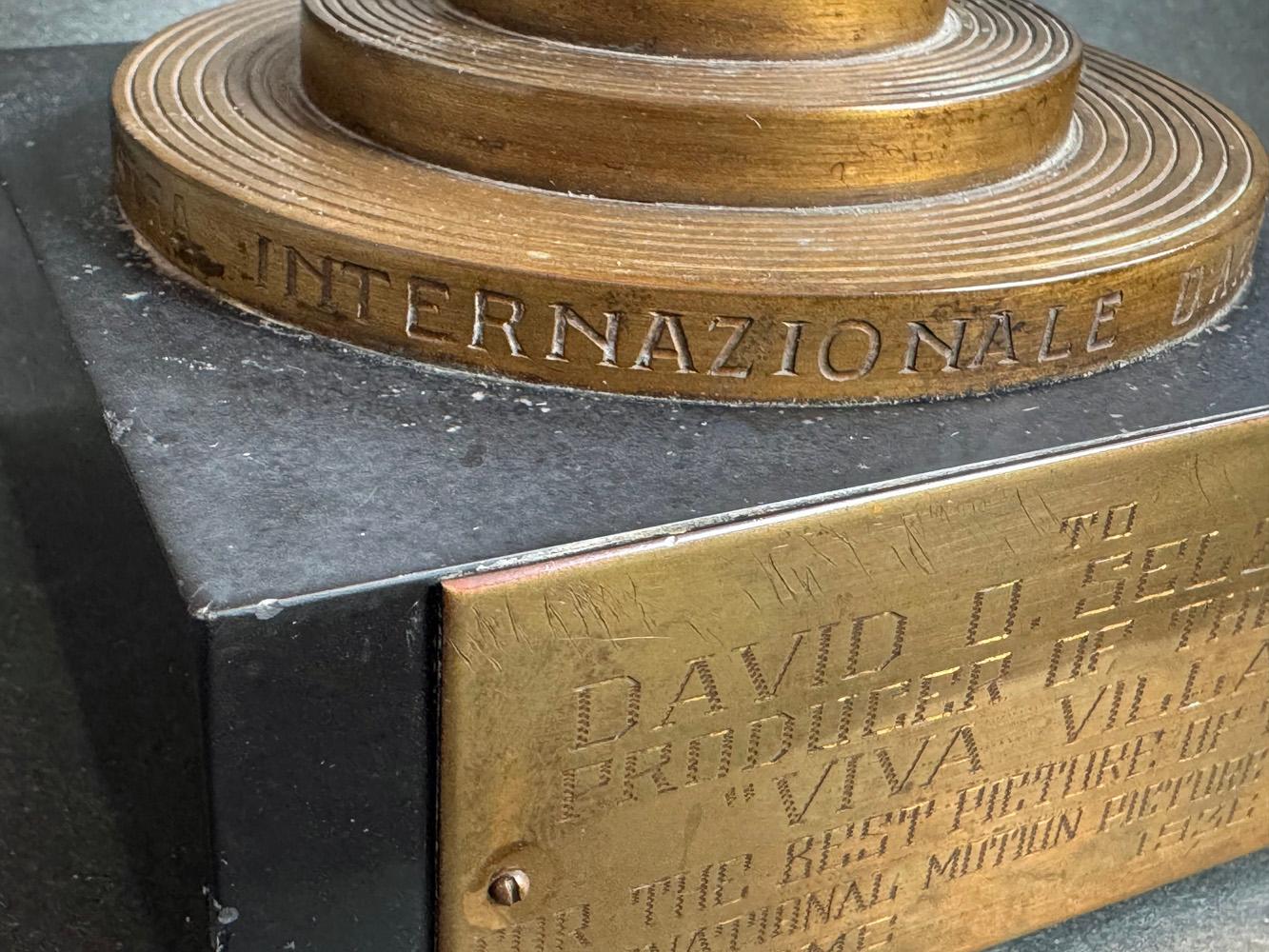 Brass 1936 Best Picture Award to Selznick for 
