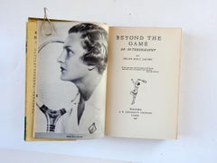 1936 Beyond the Game by Helen Hull Jacobs Hardcover Tennis Book & Photograph