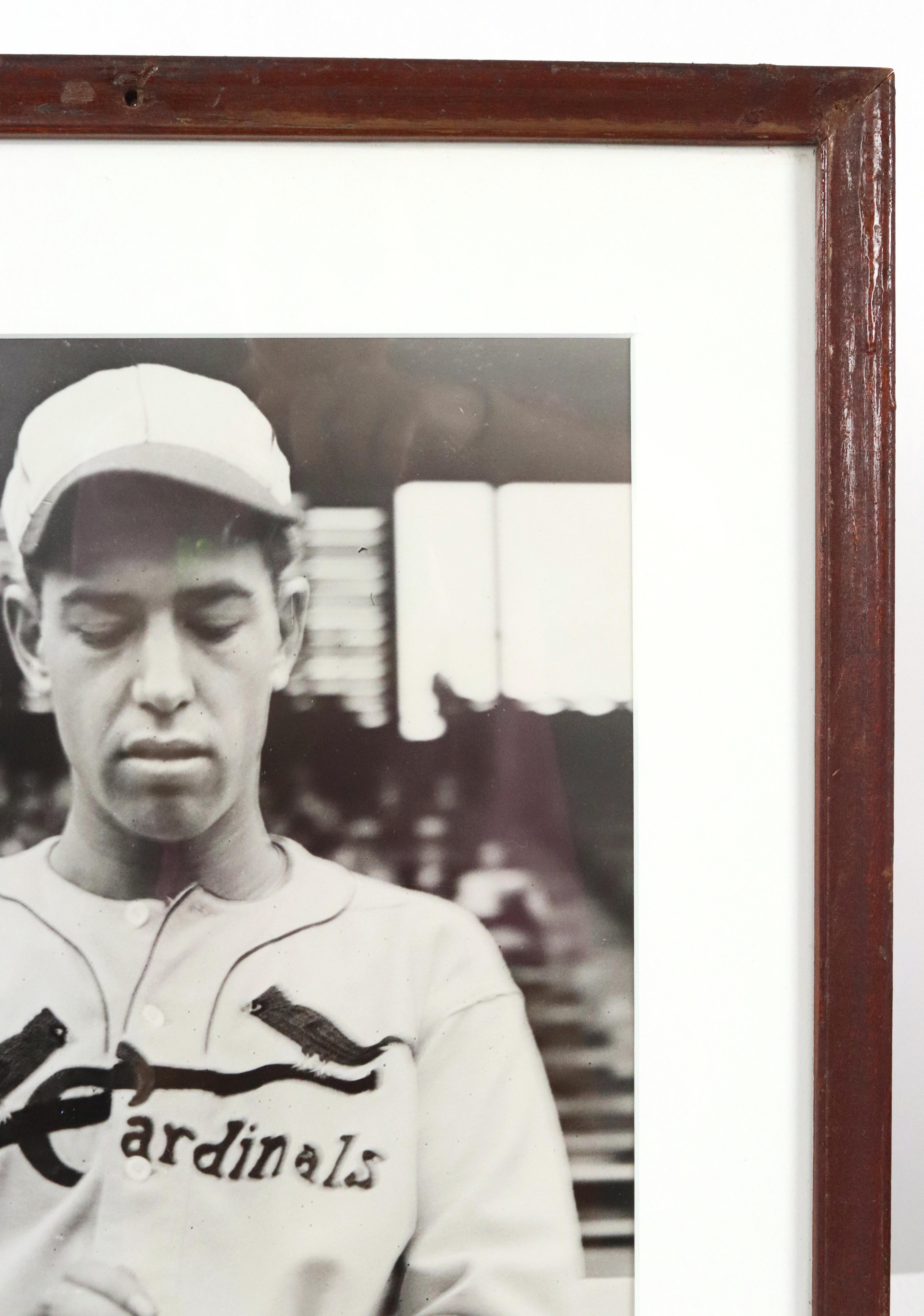 1936 Gerahmte Baseballspieler Paul Daffy Dean Originalfotografie im Angebot 1