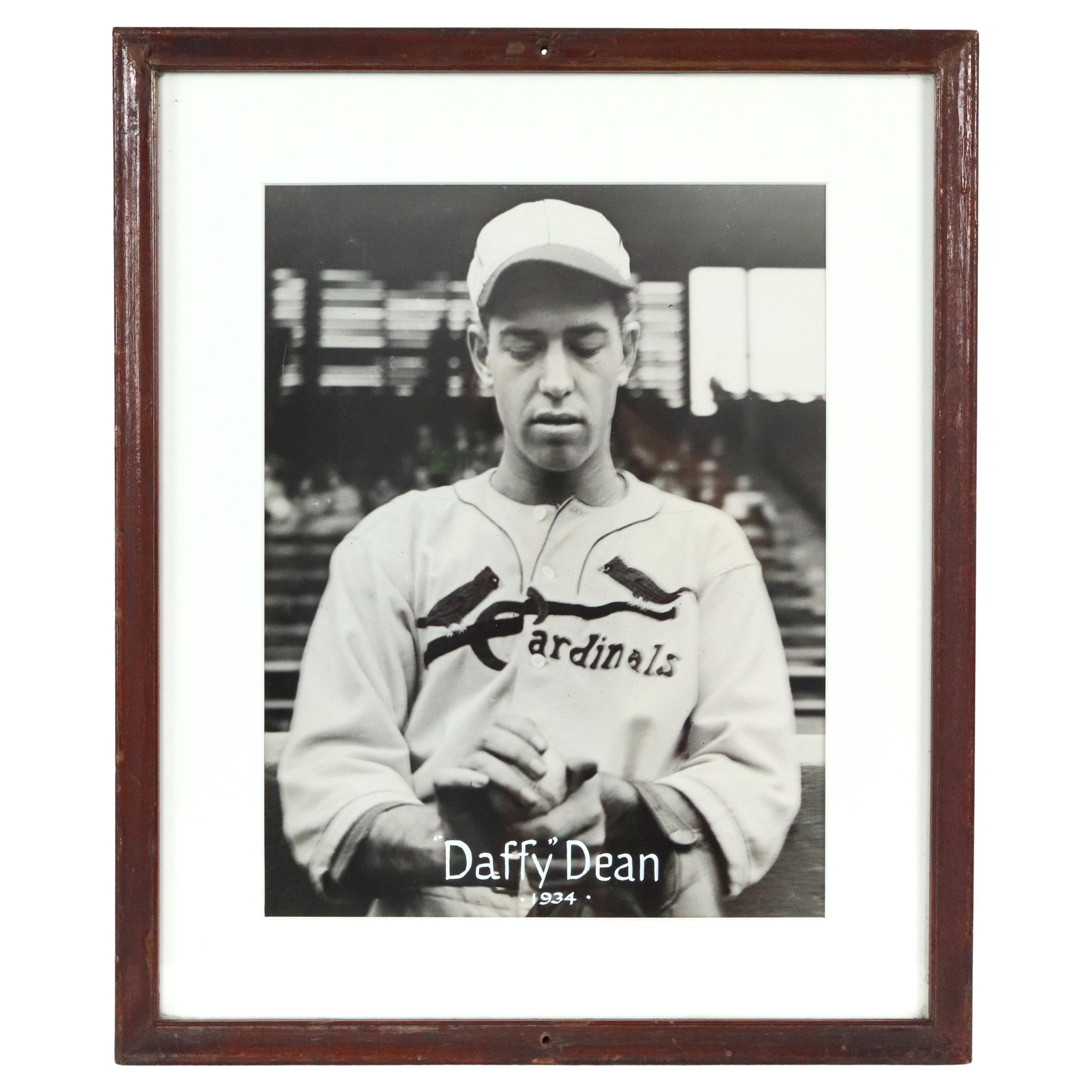 1936 Gerahmte Baseballspieler Paul Daffy Dean Originalfotografie